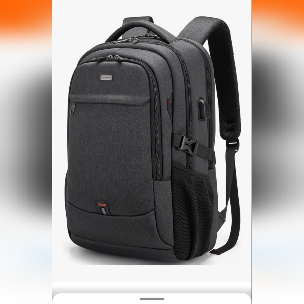 Sleek Black Backpack for Men